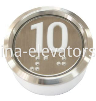 Passenger Elevator Push Buttons Weatherproof Anti-collision Dustproof